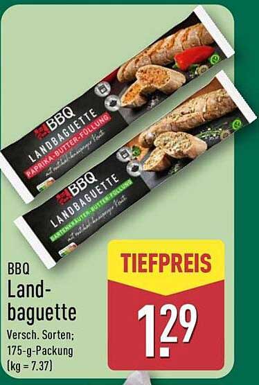BBQ Landbaguette Versch. Sorten; 175-g-Packung