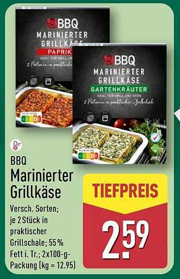 BBQ Marinierter Grillkäse