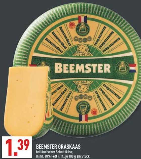 BEEMSTER GRASKAAS holländischer Schnittkäse, mind. 48% Fett