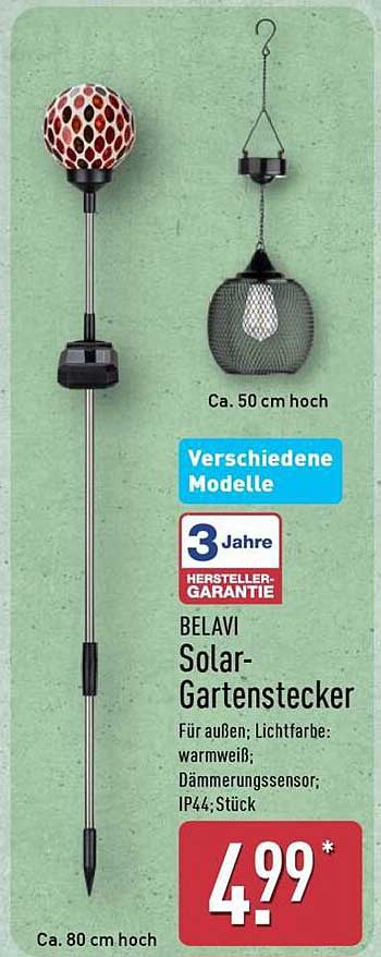 BELAVI Solar-Gartenstecker