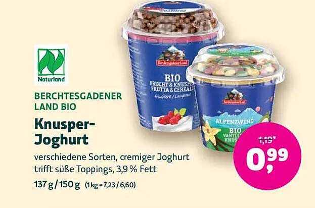 Berchtesgadener Land BIO Knusper-Joghurt