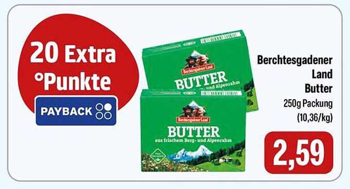 Berchtesgadener Land Butter 250g Packung