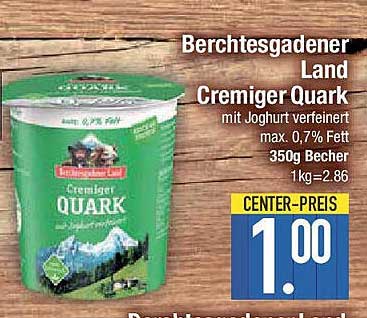 Berchtesgadener Land Cremiger Quark 350g