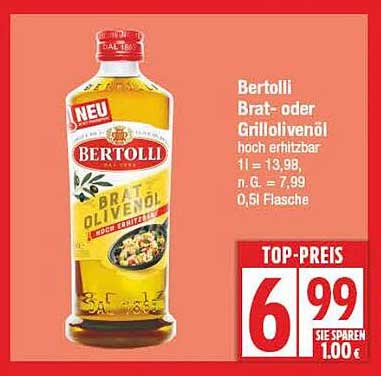 Bertolli Brat- oder Grillöl 0,5l - Top Preis!