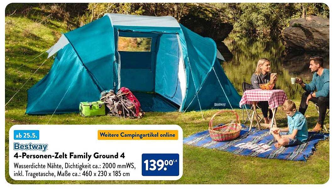 Bestway 4-Personen-Zelt Family Ground 4