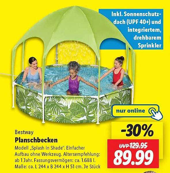 Bestway Planschbecken "Splash in Shade"
