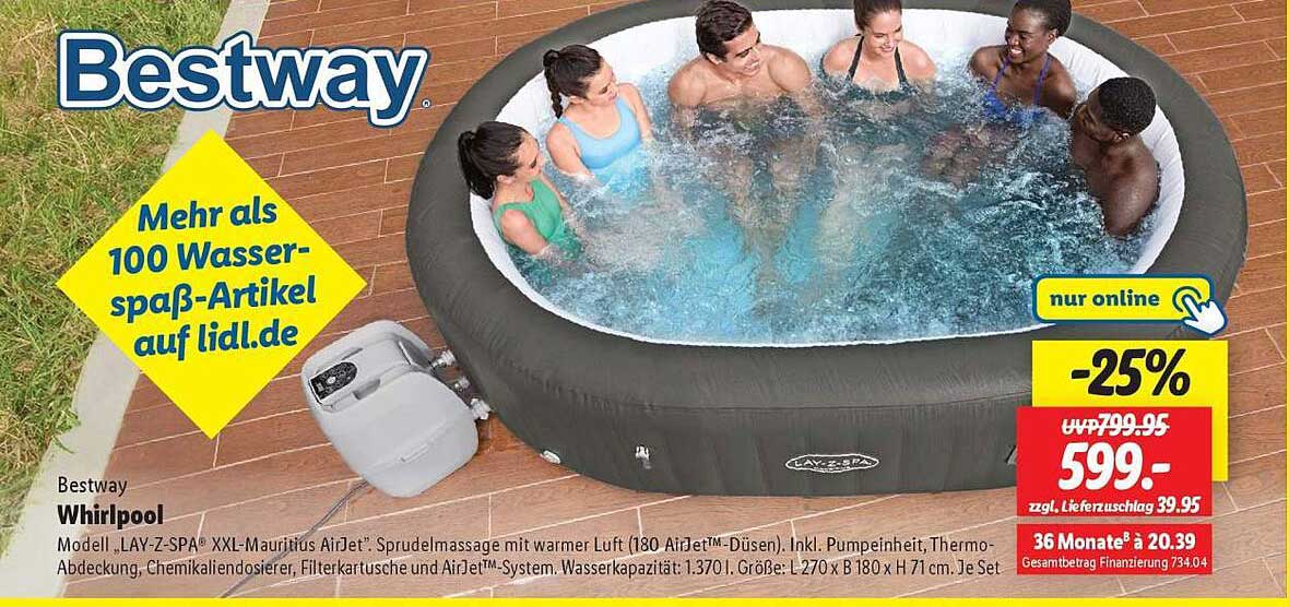 Bestway Whirlpool Modell „LAY-Z-SPA® XXL-Mauritius AirJet“