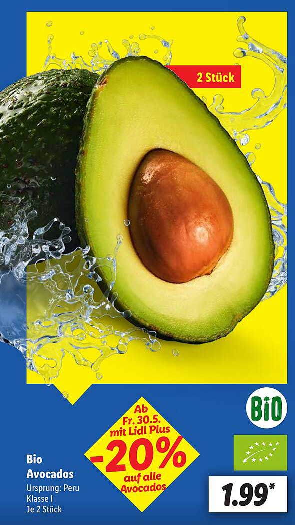 Bio Avocados - 2 Stück