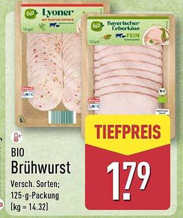 BIO Brühtwurst - Verschiedene Sorten; 125-g-Packung