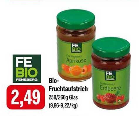 Bio-Fruchtaufstrich Aprikose und Erdbeere 250/260g Glas
