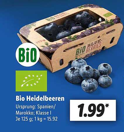 Bio Heidelbeeren