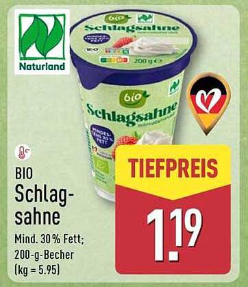BIO Schlagsahne 200 g