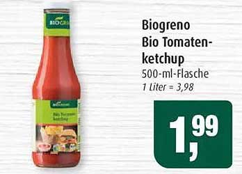 Biogreno Bio Tomatenketchup - 500-ml-Flasche