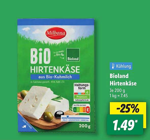 Bioland Hirtenkäse aus Bio-Kuhmilch 200 g
