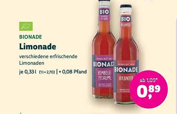 BIONADE Limonade – verschiedene erfrischende Limonaden