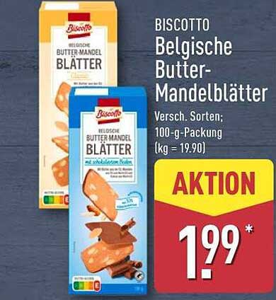 BISCOTTO Belgische Butter-Mandelblätter