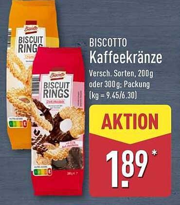 Biscotto Kaffeechränze 200g oder 300g - Verschiedene Sorten