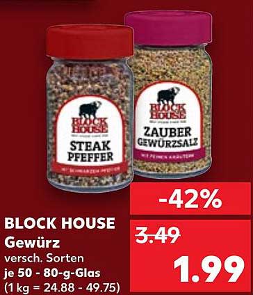 BLOCK HOUSE Gewürz - Steak Pfeffer und Zauber Gewürzsalz
