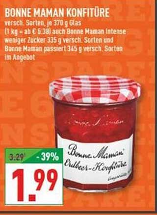 Bonne Maman Erdbeer-Konfitüre – 370 g