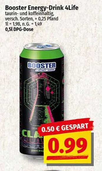 Booster Energy-Drink 4Life 0,5l Dose