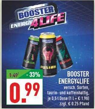 BOOSTER ENERGY4LIFE - Energiekick für jeden Moment