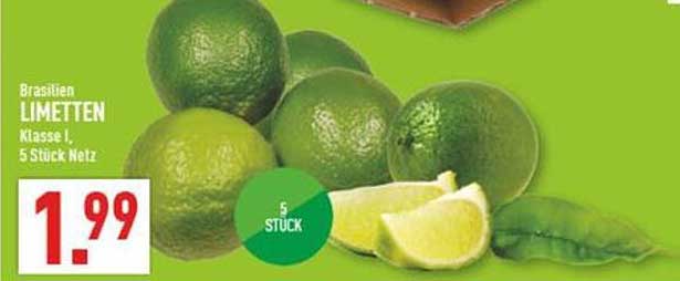Brasilien LIMETTEN Klasse I, 5 Stück Netz
