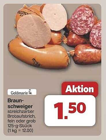 Braunschweiger streichzarter Brotaufstrich, fein oder grob 125-g-Stück