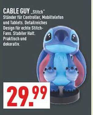 CABLE GUY „Stitch“ Ständer für Controller, Mobiltelefone und Tablets