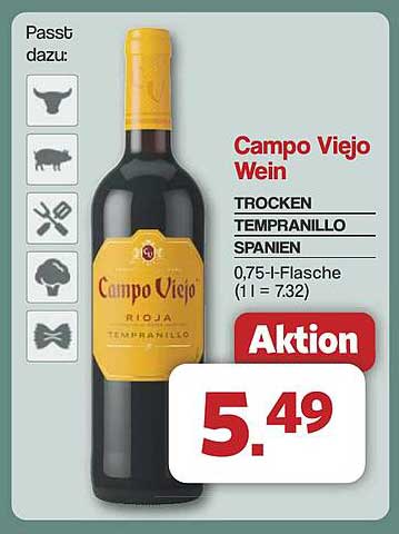 Campo Viejo Wein – Trocken Tempranillo aus Spanien
