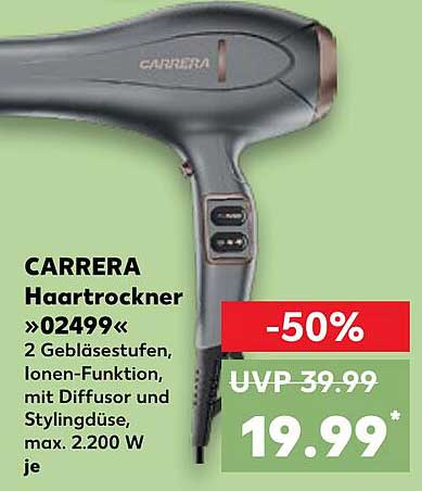 CARRERA Haartrockner »02499« – 50% Rabatt!