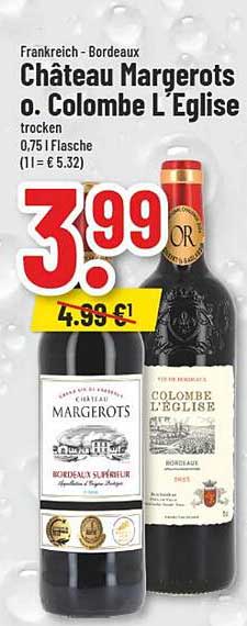 Château Margerots o. Colombe L'Eglise - trockener Bordeaux Weißwein