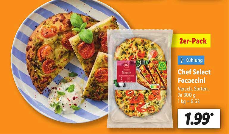 Chef Select Focaccini 2er-Pack - Verschiedene Sorten
