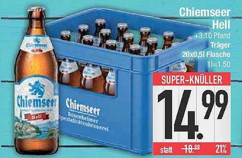 Chiemseer Hell 20 x 0,5 l Flasche