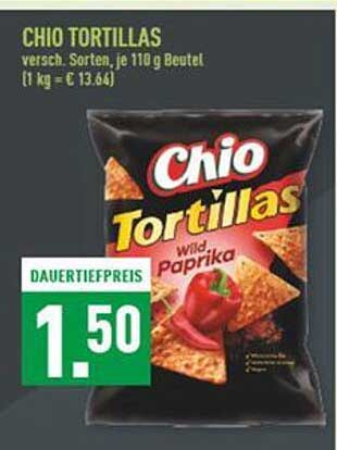 CHIO Tortillas Wild-Paprika 110 g Beutel