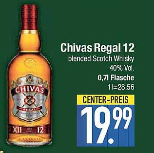 Chivas Regal 12 blended Scotch Whisky 0,7l