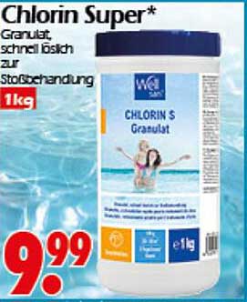 Chlorin Super* - Granulat zur Stoßbehandlung 1kg