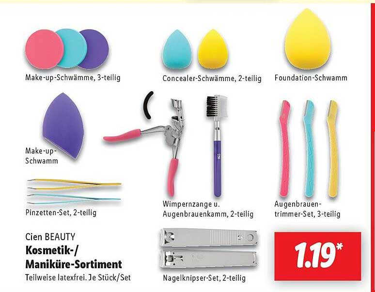 Cien BEAUTY Kosmetik-/Maniküre-Sortiment