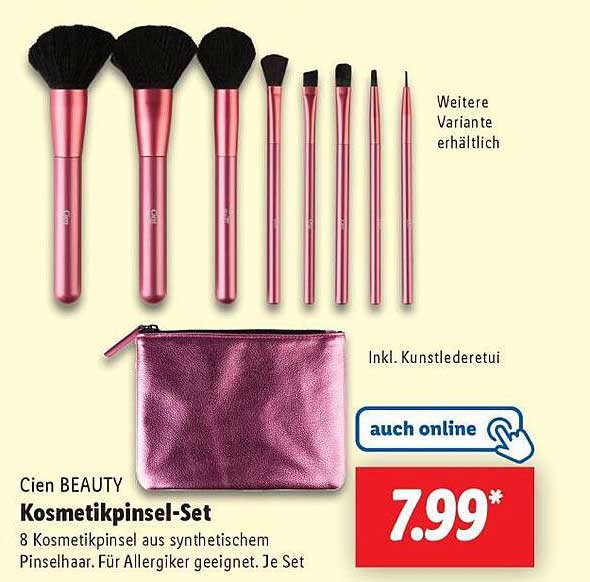 Cien BEAUTY Kosmetikpinsel-Set