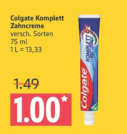 Colgate Komplett Zahnpasta 75 ml
