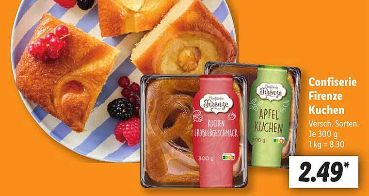 Confiserie Firenze Kuchen – Verschiedene Sorten 300 g