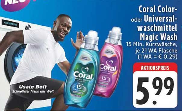 Coral Color- oder Universal-Waschmittel Magic Wash
