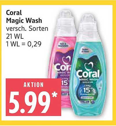 Coral Magic Wash – Vielfältige Sorten für strahlende Sauberkeit