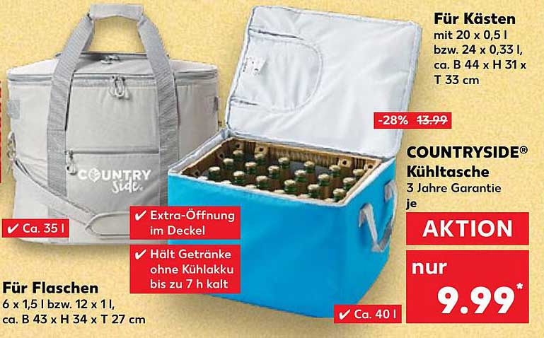 COUNTRYSIDE® Kühltasche - Aktion für nur 9,99 € statt 13,99 €!