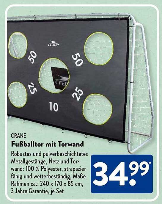 CRANE Fußballtor mit Torwand