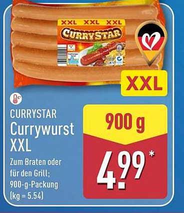 CURRYSTAR Currywurst XXL - 900 g