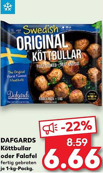 DAFGARDS Köttbullar oder Falafel 1 kg