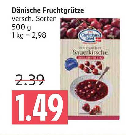 Dänische Fruchtgrütze versch. Sorten 500 g