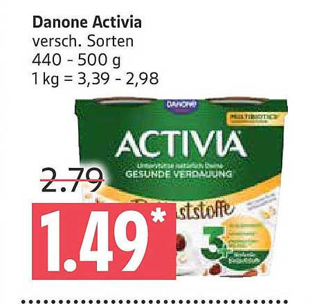 Danone Activia Joghurt, verschiedene Sorten 440 - 500 g