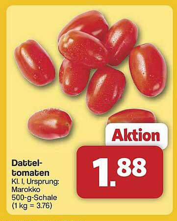 Datteltomaten 500-g-Schale