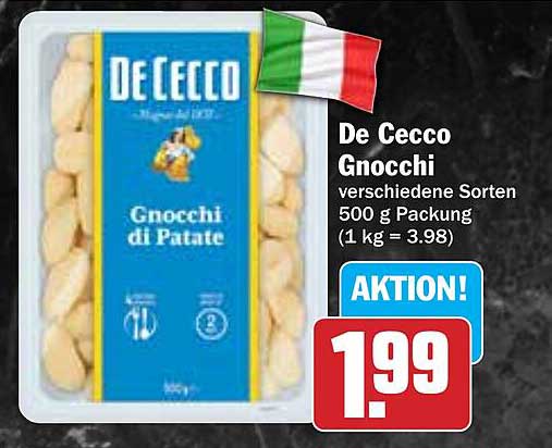 De Cecco Gnocchi 500 g Packung – verschiedene Sorten